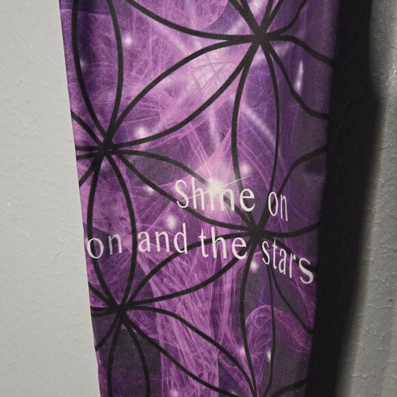 Yoganastix Purple Cosmic Lotus Legging, S - Picture 3 of 6